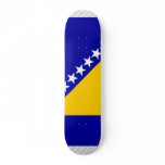 Bosnia Herzegovina Flag Skateboard Deck