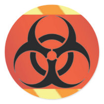 Boss Biohazard Warning Labels Round Stickers