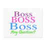 Boss Boss Boss Any Questions Colour