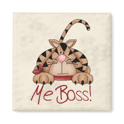 Boss Cat Fridge Magnets by catanddog