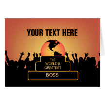 Boss Cheers Greatest  Award Card