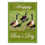 boss day geese greeting card