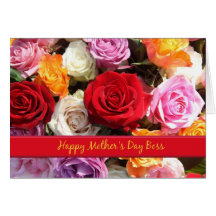 Boss Mother's Day rose card