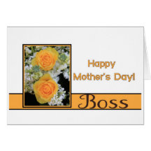 Boss Mother's Day rose card