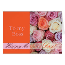 Boss Mother's Day rose card