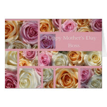 Boss Mother's Day rose card