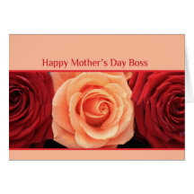 Boss Mother's Day rose card