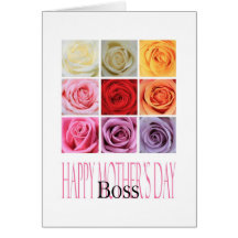 Boss Mother's Day rose card