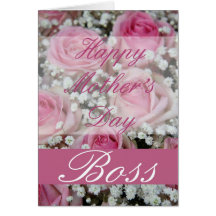 Boss Mother's Day rose card