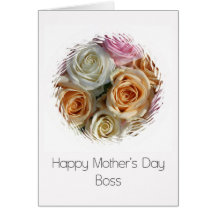 Boss Mother's Day rose card