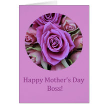 Boss Mother's Day rose card