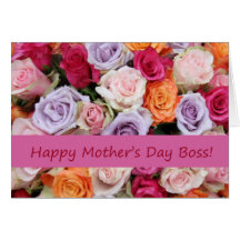 Boss Mother's Day rose card