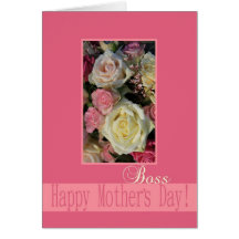 Boss Mother's Day rose card