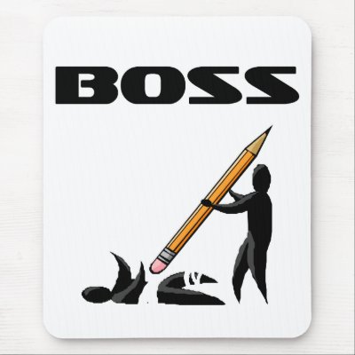 Boss Mousepad by officetshirts