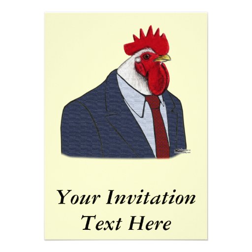 Boss Rooster Personalized Announcement
