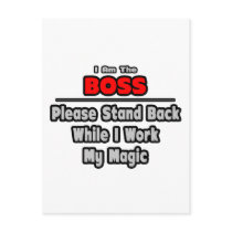 Boss ... Stand Back ... Work My Magic