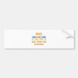 Boss ... Will Work For Cupcakes Bumper Stickers
