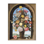 Bosschaert Bouquet in an Arched Window Postcard