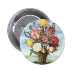 Bosschaert Flowers Pinback Buttons