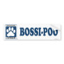 Bossi-Poo Blue Bumper Sticker
