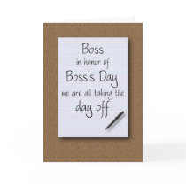 Boss's Day from employees