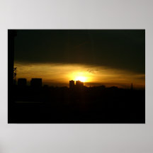 Boston at Sunset Poster