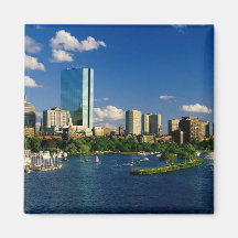 Boston Back Bay Area Fridge Magnet