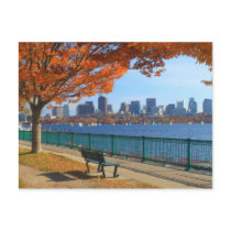 Boston Charles River Autumn Postcard