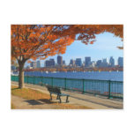 Boston Charles River Autumn postcards