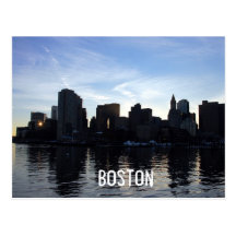 Boston Cit ySkyline Postcards