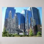 Boston Cityscape Reflections Print