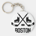 Boston Hockey Keychain