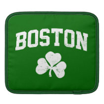 boston irish st patrick's shamrock clover southie ipad sleeves