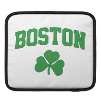 boston irish st patrick's shamrock clover southie ipad sleeves