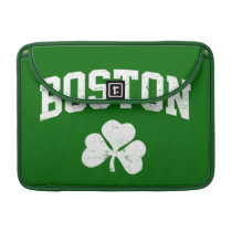 boston irish st patrick's shamrock clover southie macbook sleeves