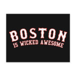 Boston is Wicked Awesome Post Card