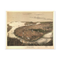 Boston, Massachusetts in 1877 Post Cards