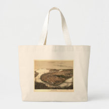 Boston, Massachusetts in 1877 Tote Bags