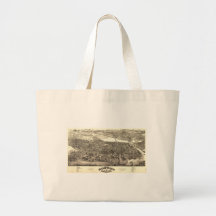 Boston, Massachusetts in 1880 Canvas Bag