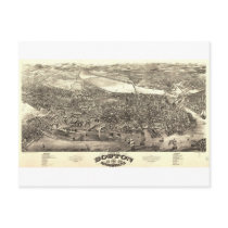 Boston, Massachusetts in 1880 Post Card
