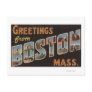 Boston, MassachusettsLarge Letter Scenes 3 Postcard