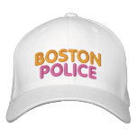 Boston Police Embroidered Funny Hat embroidered hats