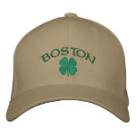 Boston Shamrock Hat Embroidered Baseball Caps