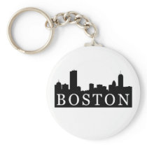 Boston Skyline Keychain