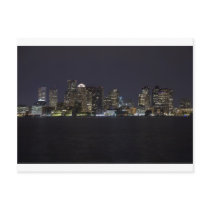 Boston Skyline Postcard