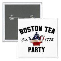 Boston Tea Party - Est. 1773 Pinback Buttons
