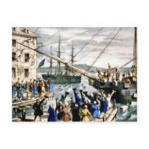 Boston Tea Party Postcard Vintage