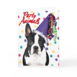 Boston Terrier Birthday Card