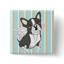 Boston terrier Button