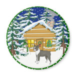 boston terrier cabin magnet